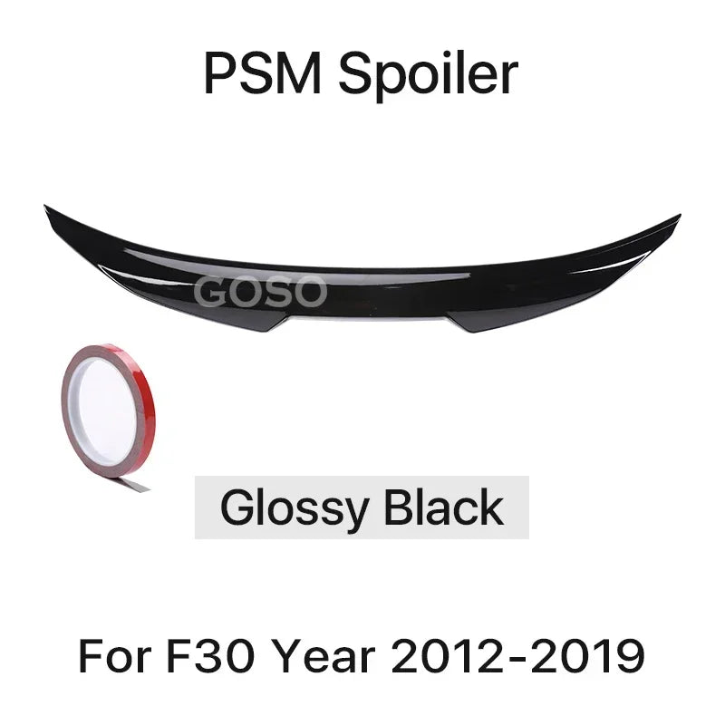 Gloss Black PSM Style Spoiler for f30