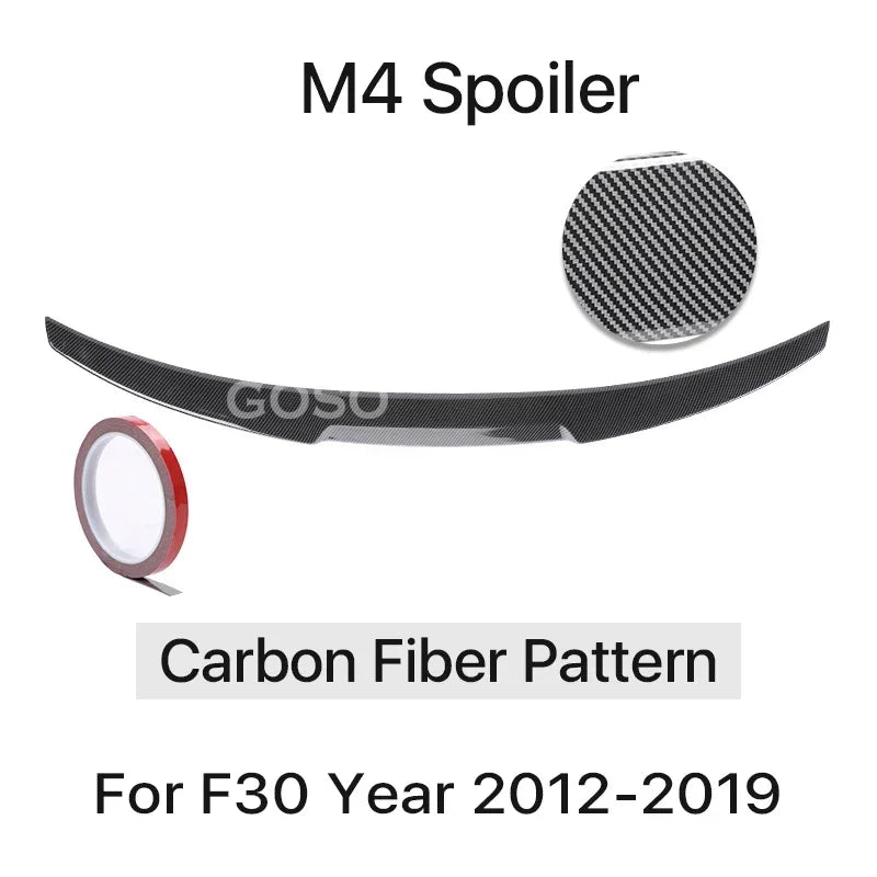 Carbon Fiber Look M4 Style Rear Spoiler