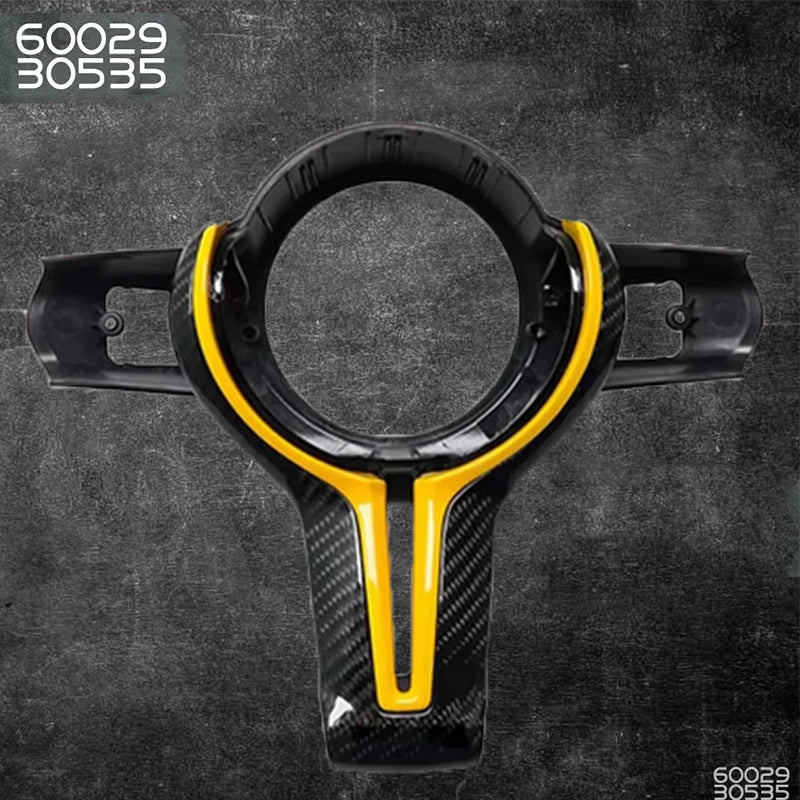 Yellow Trim Carbon Fiber Steering Wheel Replacement