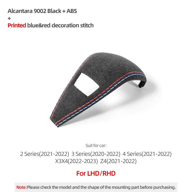 Alcantara Wrap Interior Gear Shift Knob Trim Cover
