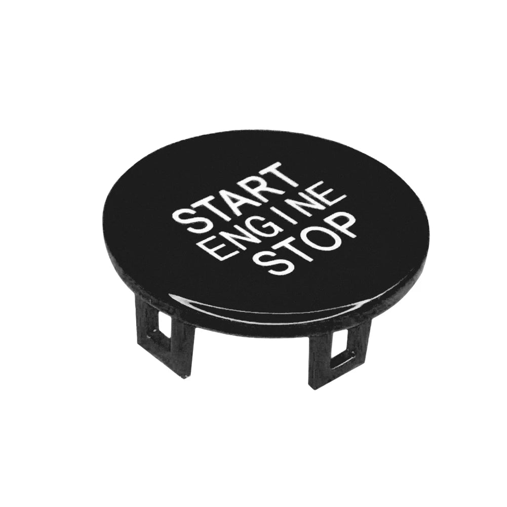 Black Start Stop Engine Ignition Button