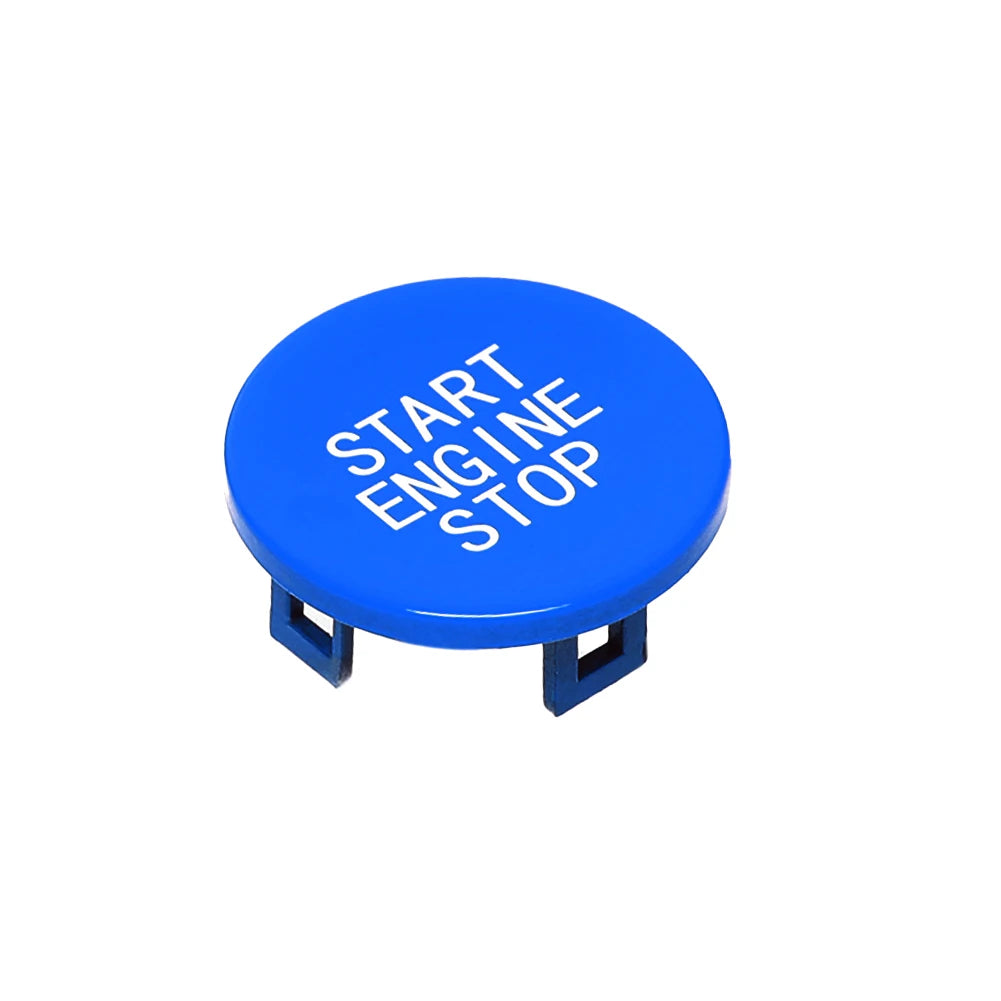 Blue Start Stop Engine Ignition Button