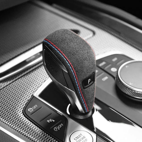 Alcantara Wrap Interior Gear Shift Knob Trim Cover