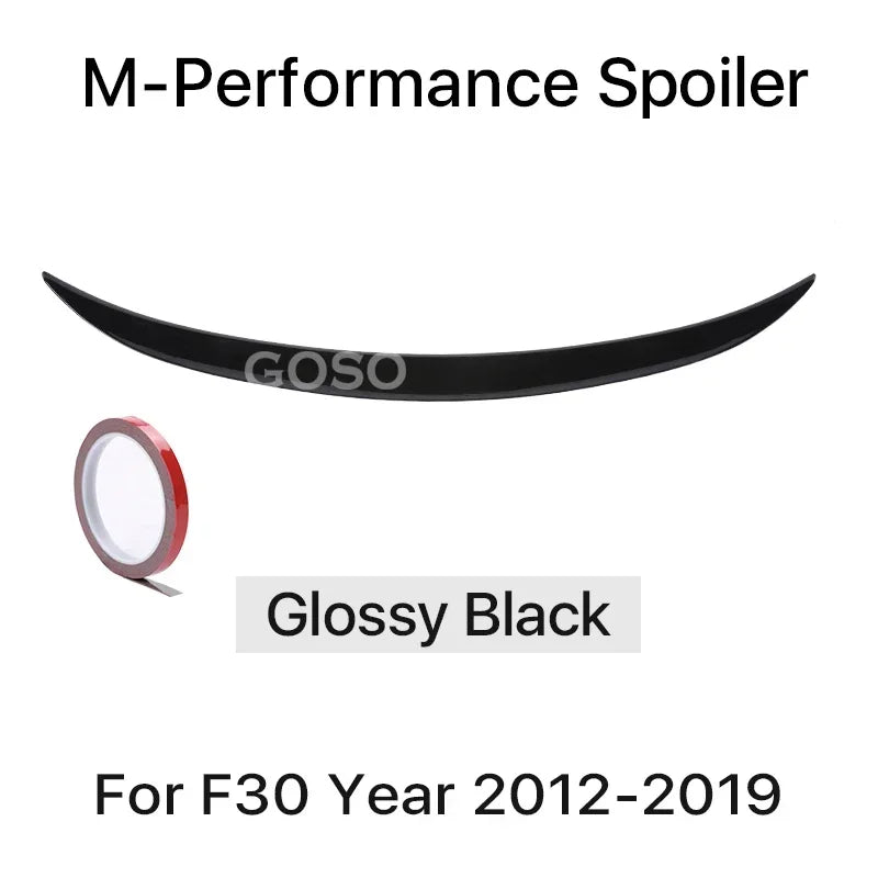Gloss Black M Performance Rear Spoiler for f30