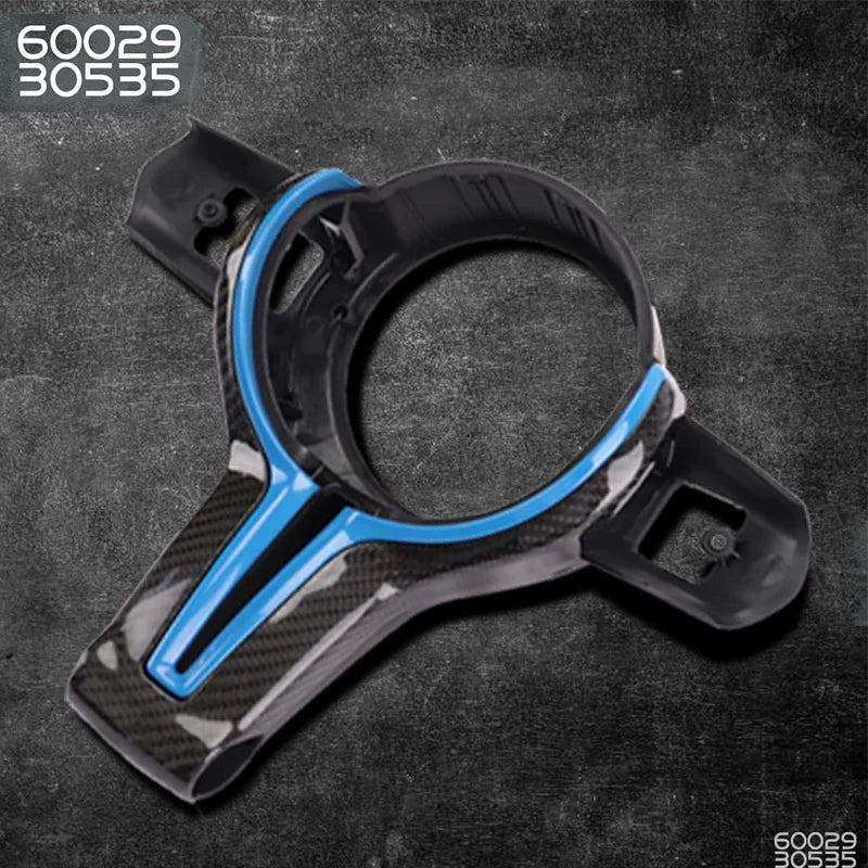 Blue Trim Carbon Fiber Steering Wheel Replacement