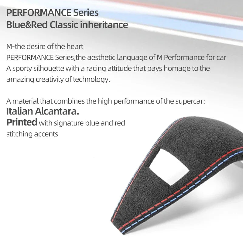 Alcantara Wrap Interior Gear Shift Knob Trim Cover
