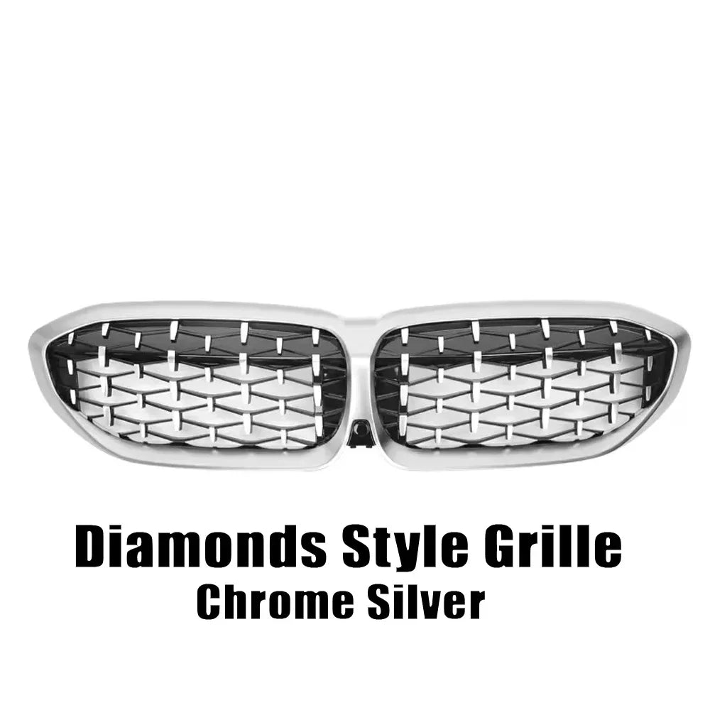 Chrome Diamond Style Front Bumper Kidney Grille